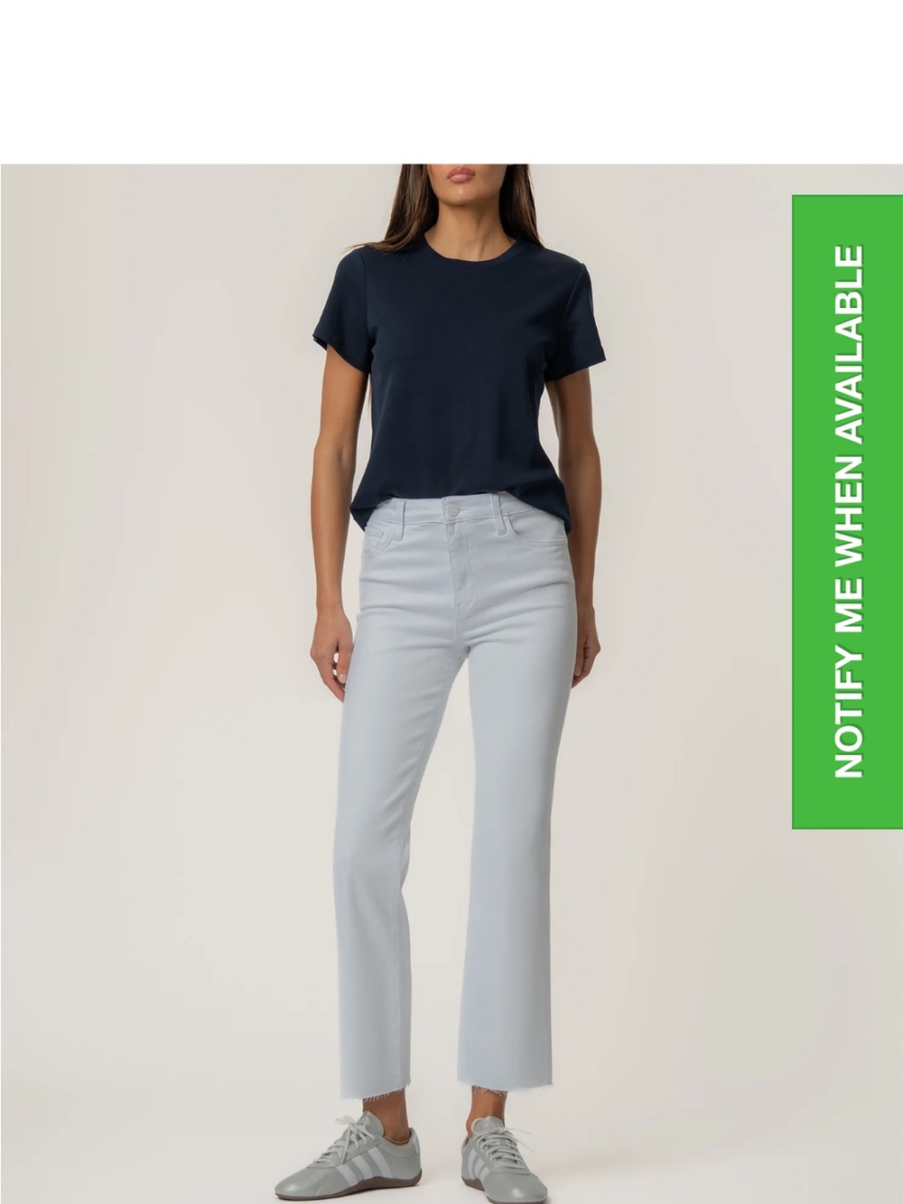 Kut from the Kloth Optic White Cropped Straight Jeans